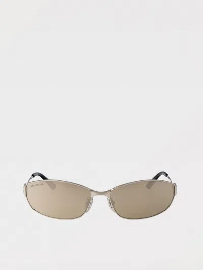Balenciaga Sunglasses Men  In Silver