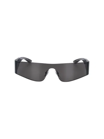 Balenciaga Sunglasses "mono Rectangle" In Black