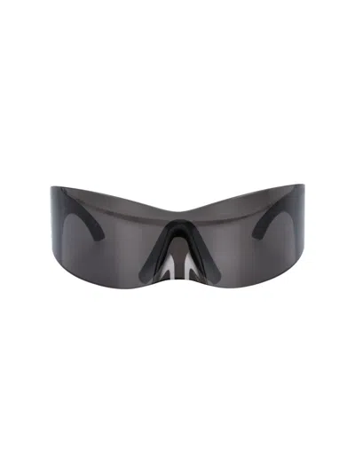 Balenciaga Sunglasses "panther Mask" In Black