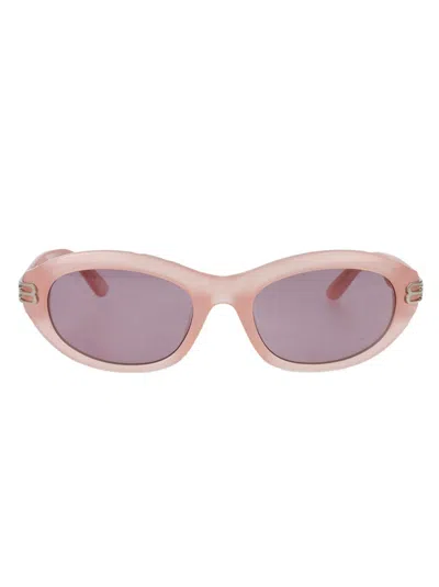 Balenciaga Round Sunglasses Bb0434 Sk 003 In Gold