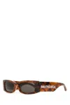 Balenciaga Printed Acetate Max Rectangle Sunglasses In Printed
