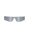 Balenciaga Mono Rectangle Sunglasses In Silver