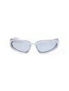Balenciaga Swift Oval Sunglasses In Blue