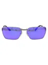 Balenciaga Sunglasses In Silver-silver-violet