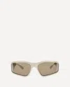Balenciaga Women Sunset D-frame Sunglasses In White