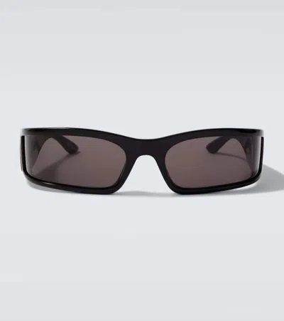 Balenciaga Sunset Shield Sunglasses In Animal Print