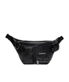 Balenciaga Super Busy Branded Fanny Pack In Black