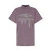 Balenciaga Super Fad Purple T-shirts And Polos In Purple