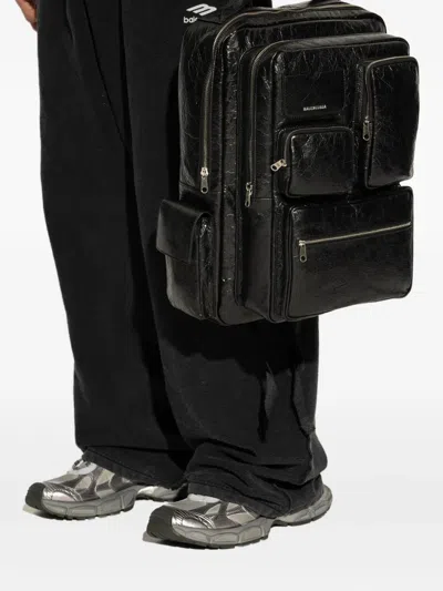 Balenciaga Superbusy Backpack In Black