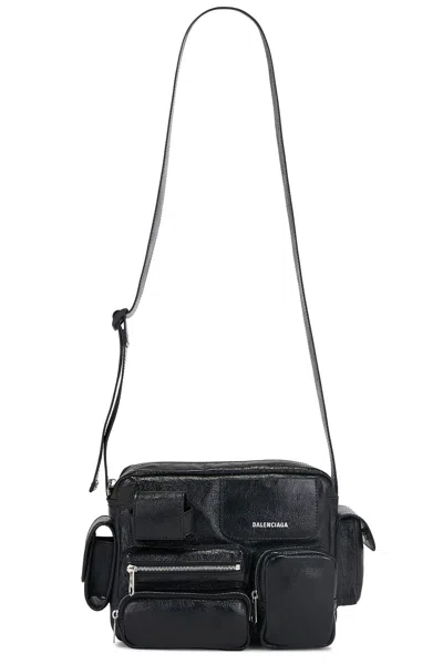Balenciaga Superbusy Camera Bag In Black