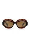 Balenciaga Superbusy Cat-eye Acetate Sunglasses In Black