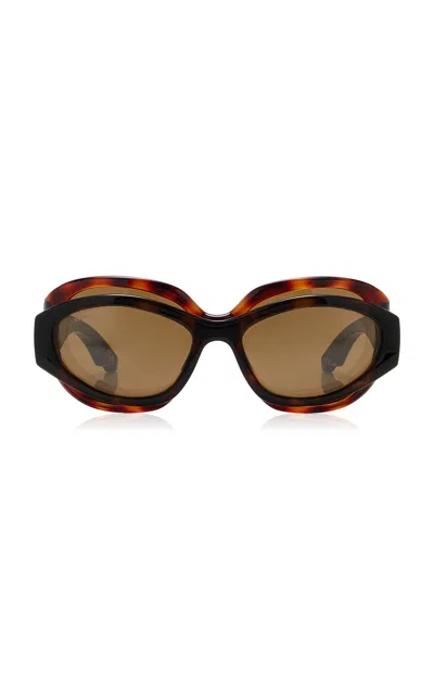 Balenciaga Superbusy Cat-eye Acetate Sunglasses In Black