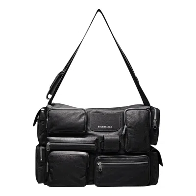 BALENCIAGA BALENCIAGA SUPERBUSY LARGE SLING BAG 'BLACK'