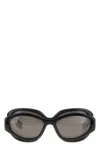 Balenciaga Thick Frame Superbusy Sunglasses In Black
