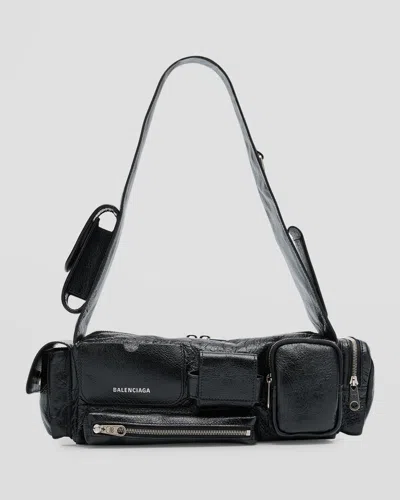 Balenciaga Superbusy Xs Sling Bag In 1000 Black