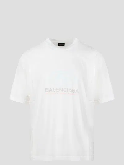 Balenciaga Surfer Medium Fit T-shirt In White