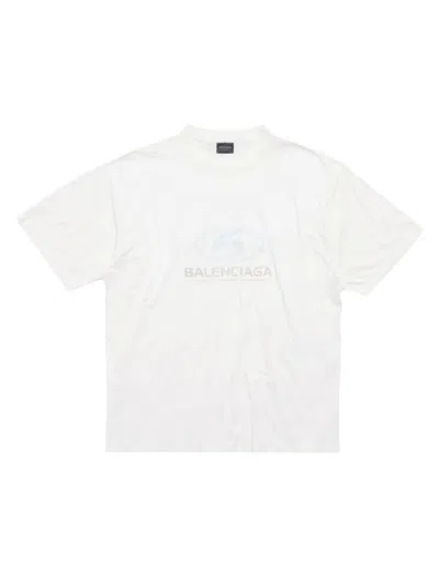 Balenciaga Surfer T-shirt Medium Fit In White