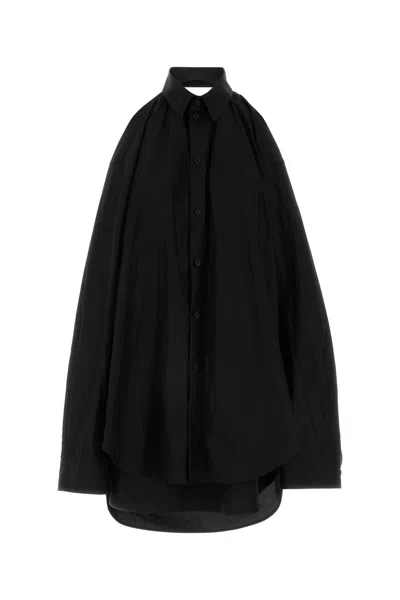 Balenciaga Black Suspended Shirt Effect Dress