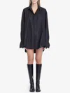 Balenciaga Suspended Shirt Dress In Black