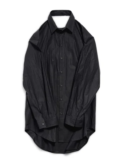 ワンピースその他 Balenciaga Black suspended shirt effect dress BALENCIAGA - Suspended shirt dress | Leam Roma - Luxury