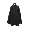 Balenciaga Suspended Shirt Effect Mini Dress In Black