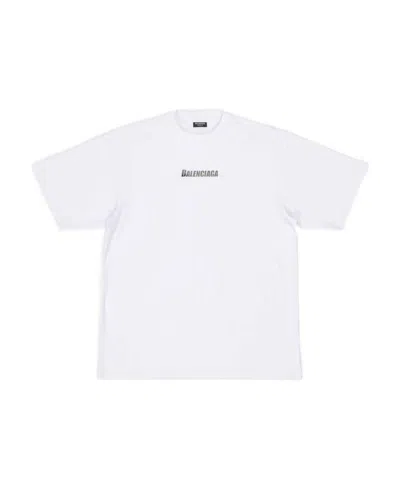 Balenciaga Sw Swim Short-sleeve T-shirt In White