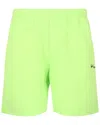 Balenciaga Graphic Printed Sweat Shorts In Green