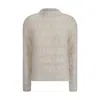 Balenciaga Off-white Allover Furry Fitted Sweater