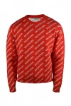 Balenciaga All-over Logo Print Sweatshirt