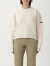 Balenciaga Cropped Sweater With Logo Patch In Wool Blend