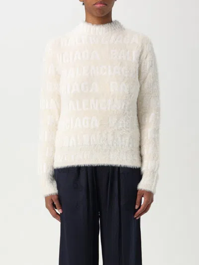 BALENCIAGA SWEATER BALENCIAGA WOMAN COLOR YELLOW CREAM,419591090