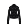 Balenciaga All-over Zip-up Cardigan For Women In Black