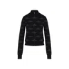 Balenciaga All-over Zip-up Cardigan For Women In Black