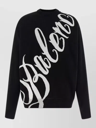 Balenciaga Sweater Featuring Large B Graphic Detail In Black