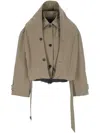 Balenciaga Deconstructed Cotton Twill Trench Coat