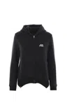 Balenciaga Logo Print Hoodie Sweatshirt Black In Black