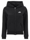 Balenciaga Logo Print Hoodie Sweatshirt Black In Black