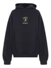 Balenciaga Black Hoodie With Fixed Hood And Logo Print On The Front In Cotton Man In Black