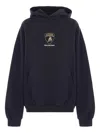 Balenciaga Black Hoodie With Fixed Hood And Logo Print On The Front In Cotton Man In Black