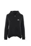 Balenciaga Hoodie With Logo Print And Front Pockets In Black