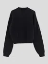 Balenciaga Long-sleeved Sweater In Black