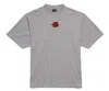 Balenciaga Short Sleeves Cotton Tee In Gray