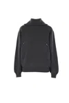 Balenciaga Charcoal Wool Sweater In Gray