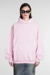 Balenciaga Sweatshirt In Rose-pink Cotton In Pink