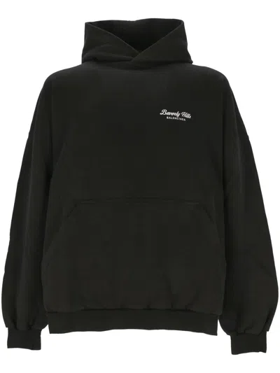 Balenciaga Sweaters In Washed Black/white