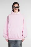 Balenciaga Sweatshirt In Rose-pink Cotton In Pink
