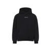 Balenciaga Relaxed-fit Cotton Hooded Sweatshirt With Design In Black
