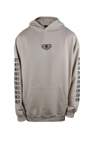 Balenciaga Sweatshirt In Cream