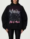 Balenciaga Cotton City Of Angels Hoodie In Black