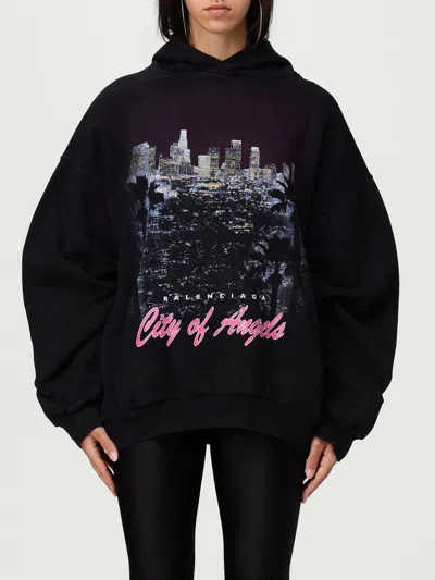 BALENCIAGA SWEATSHIRT BALENCIAGA WOMAN COLOR BLACK,H25213002